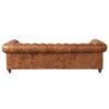 Carpanalli 3+2 = 5 Seater Sofa Leatherette Chesterfield with Wooden Leg's Sofa Contemporary Comfort for Home & Office